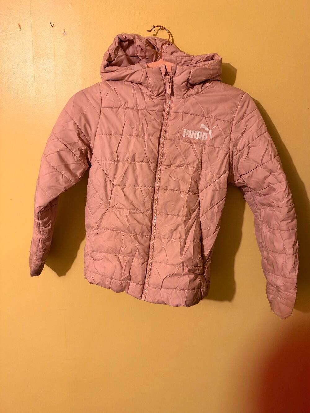 PUMA Girls' Essential Padded Hooded Jacket